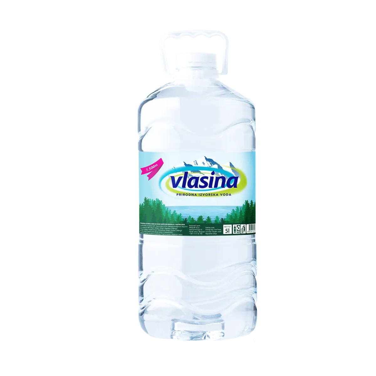Vlasina voda 5L PET